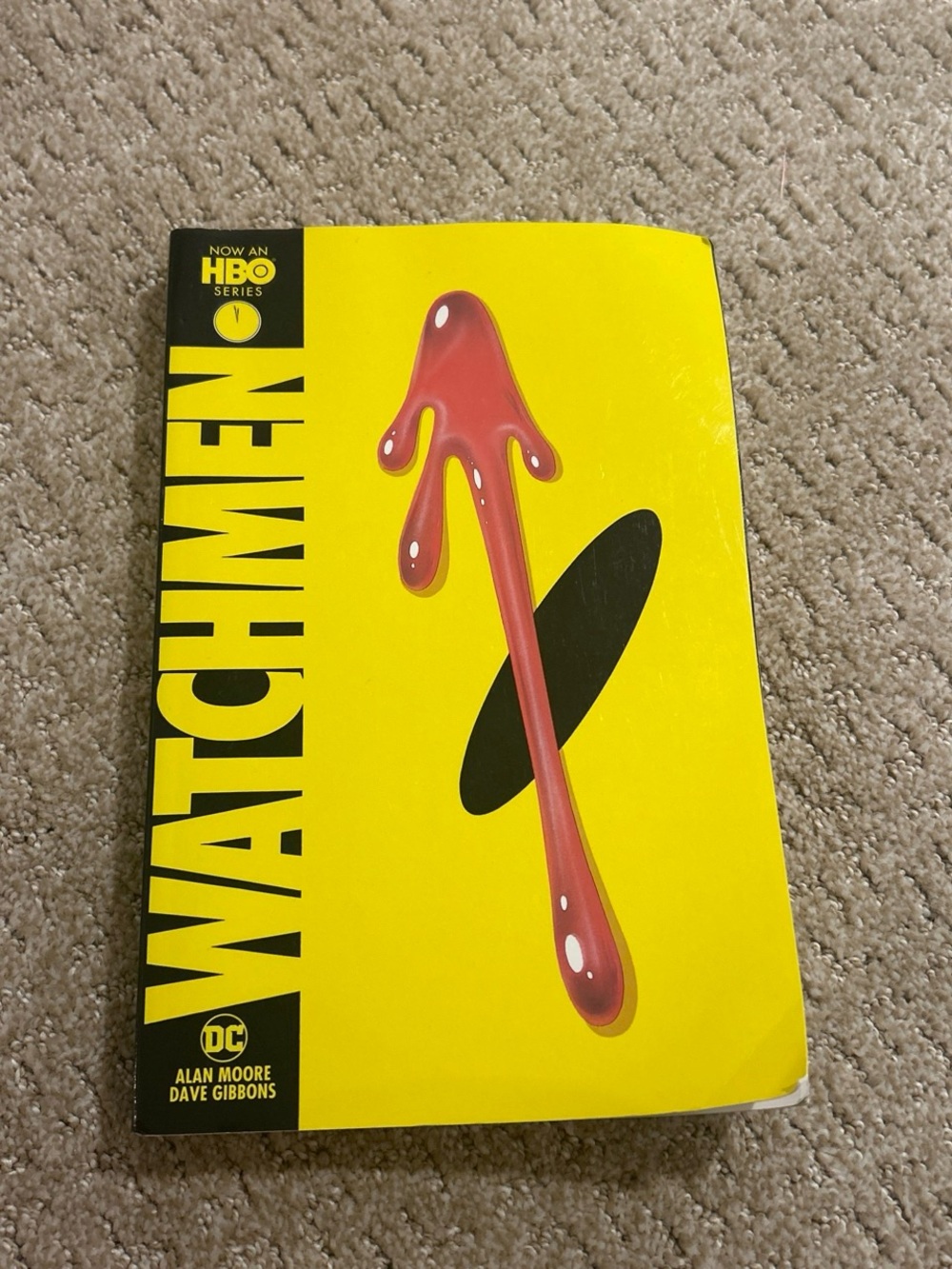 DC Comics Watchmen Blood Drip Wall Art Print - Yellow, Red, Black